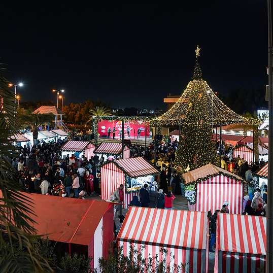 Christmas Market Crowd